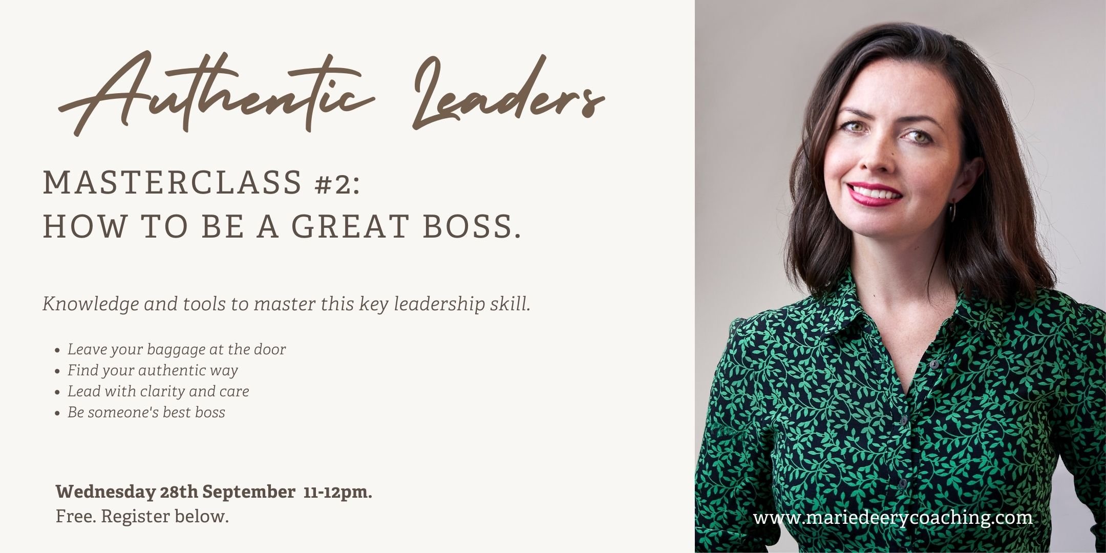 Authentic Leaders: HOW TO BE A GREAT BOSS