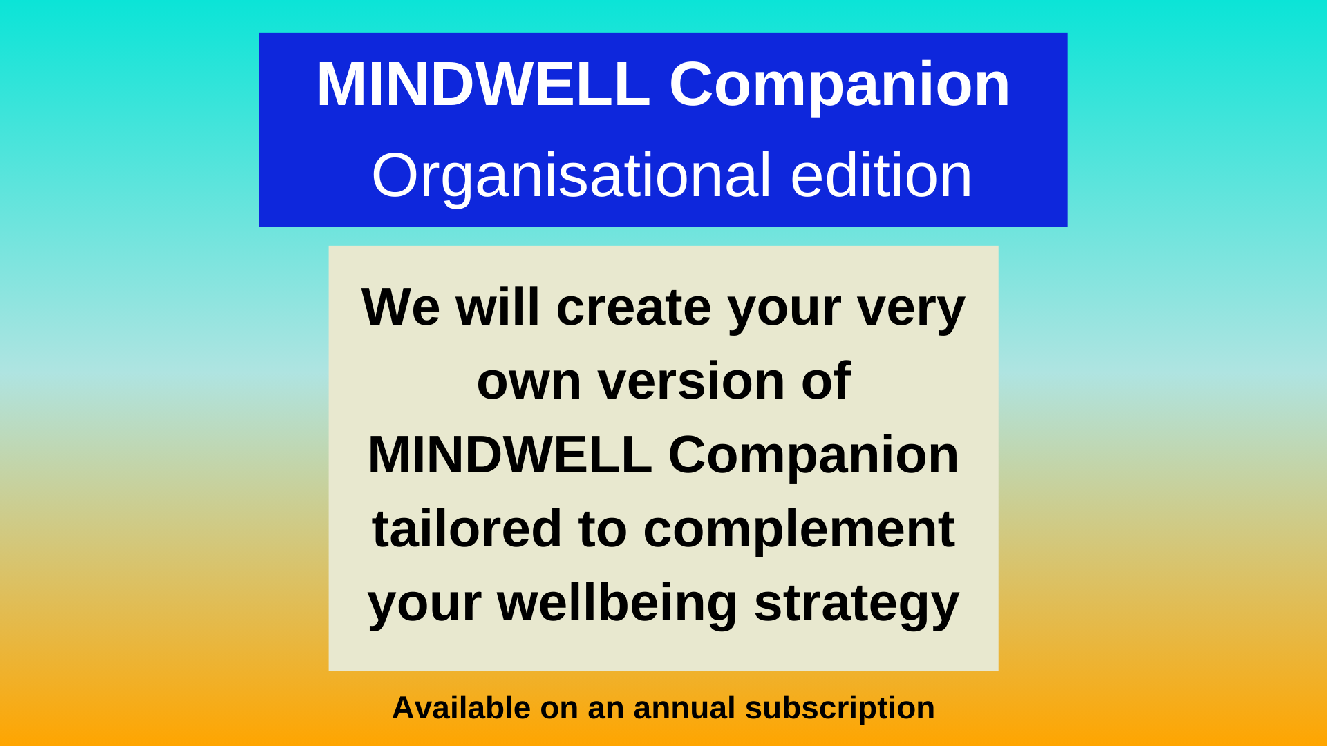 MINDWELL Companion Premium edition