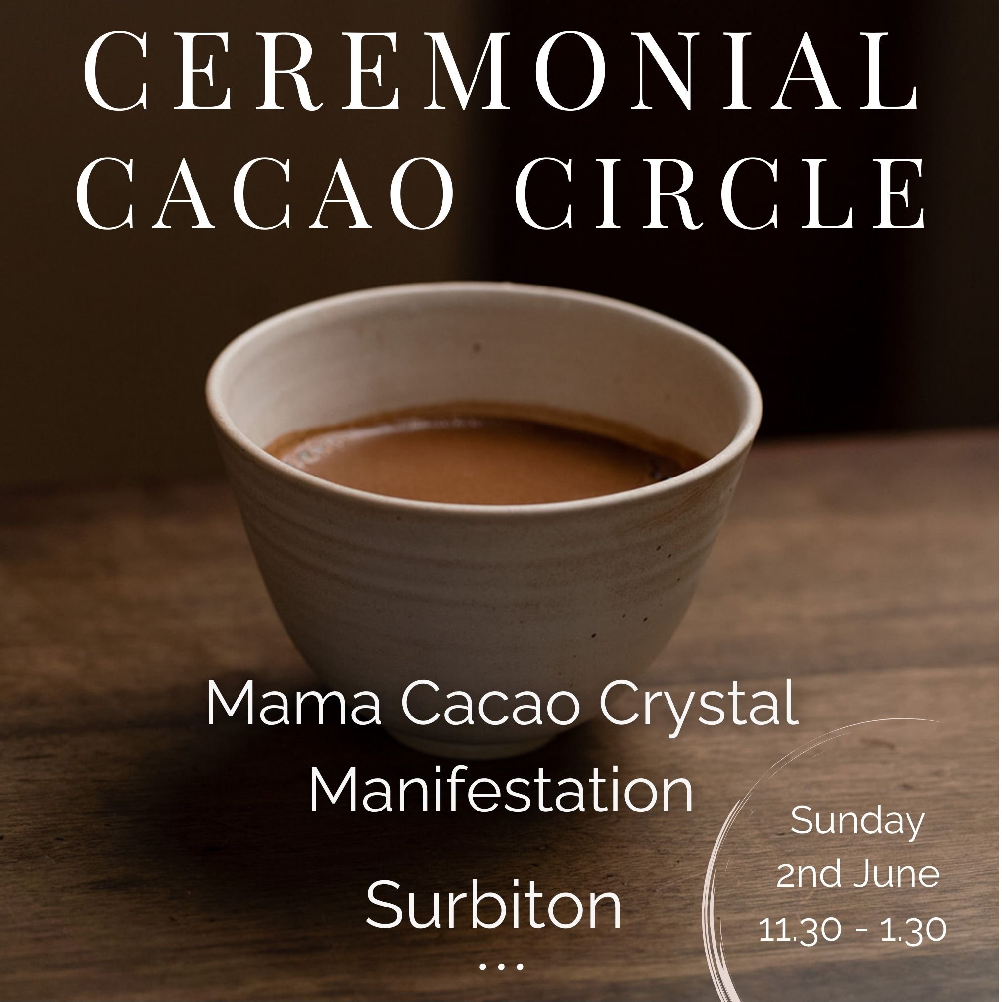 Ceremonial Cacao Crystal Manifestation Circle