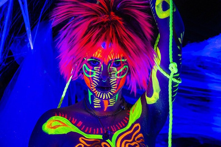 Neon Naked Death Drawing | Halloween Special | The Jago | Dalston