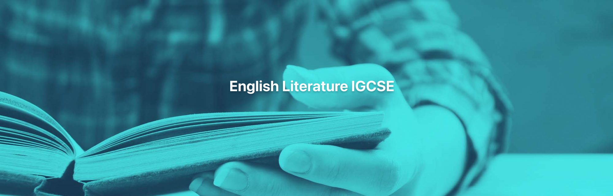 English Literature IGCSE Distance Learning Course by Oxbridge