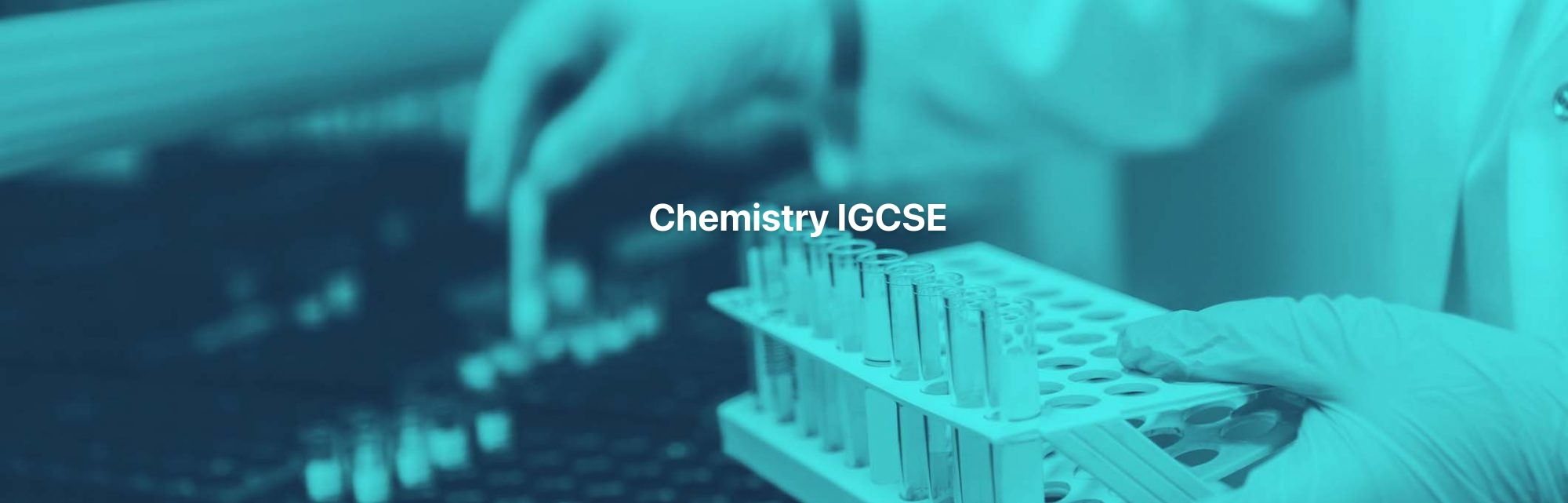 Chemistry IGCSE Distance Learning Course by Oxbridge