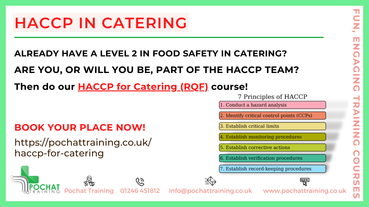 HACCP for Catering, Level 2