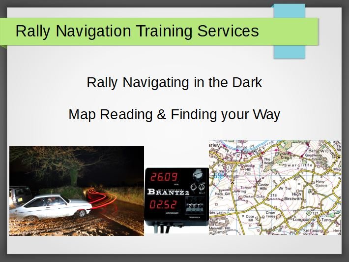 Rallying and Map Reading in the Dark - Hints and Tips for Success Video