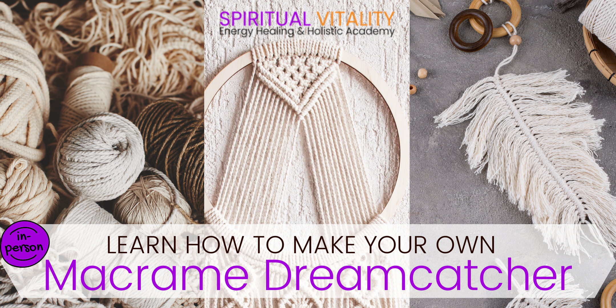 Learn how to make your own Macrame Dreamcatcher