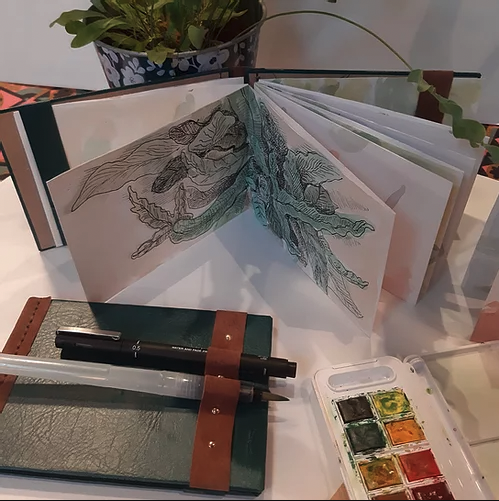 Online bookbinding and sketching course with kit