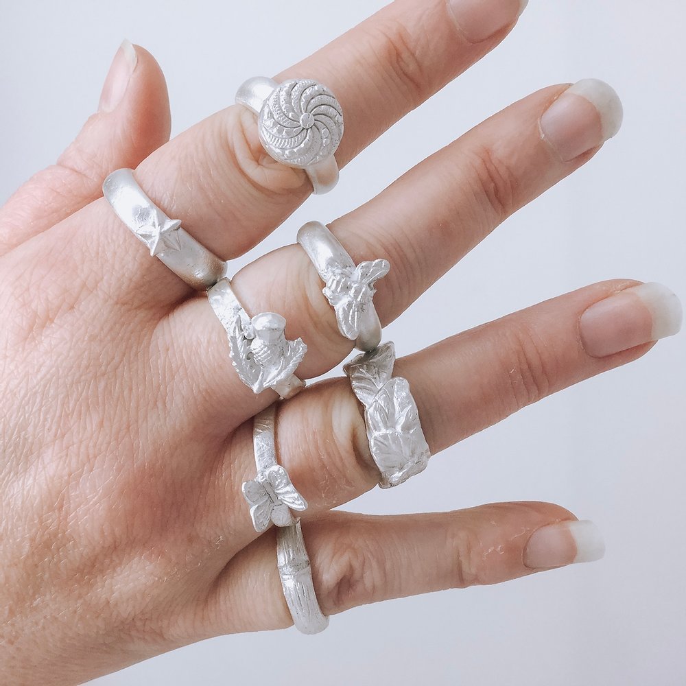 Silver clay ring making