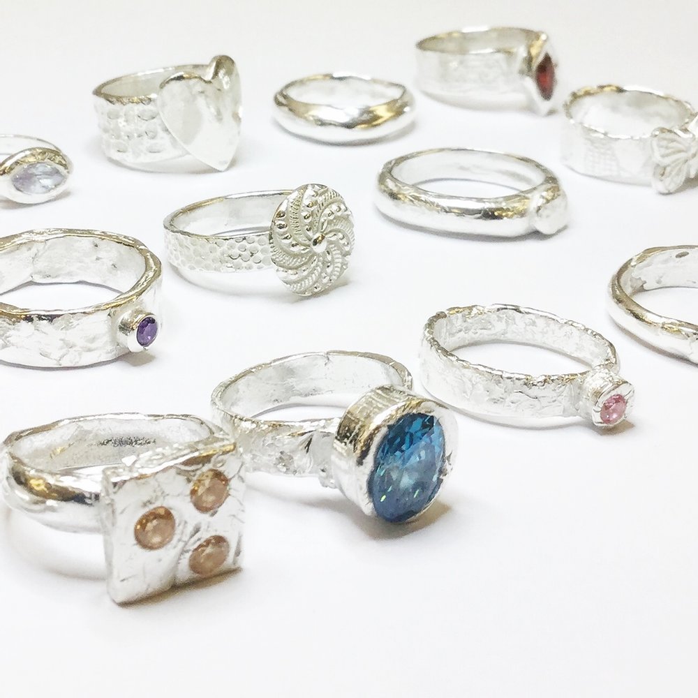 Silver clay ring making