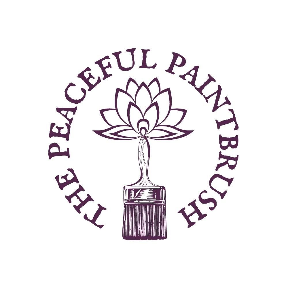 The Peaceful Paintbrush / Art & Wellbeing / Chichester, West Sussex  logo