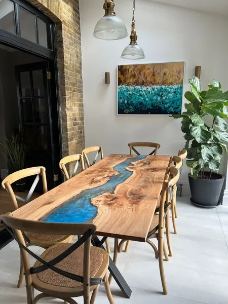 Epoxy Resin River Dining Table Workshop