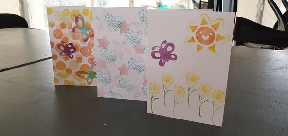 Creative Cards using Ink Stamps