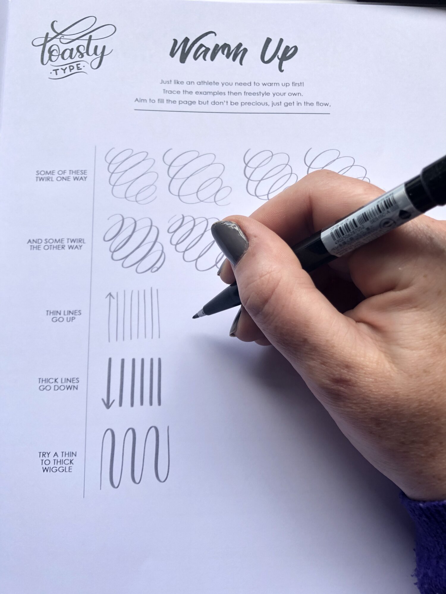 Beginners Brush Pen Calligraphy Workshop At Home Kit