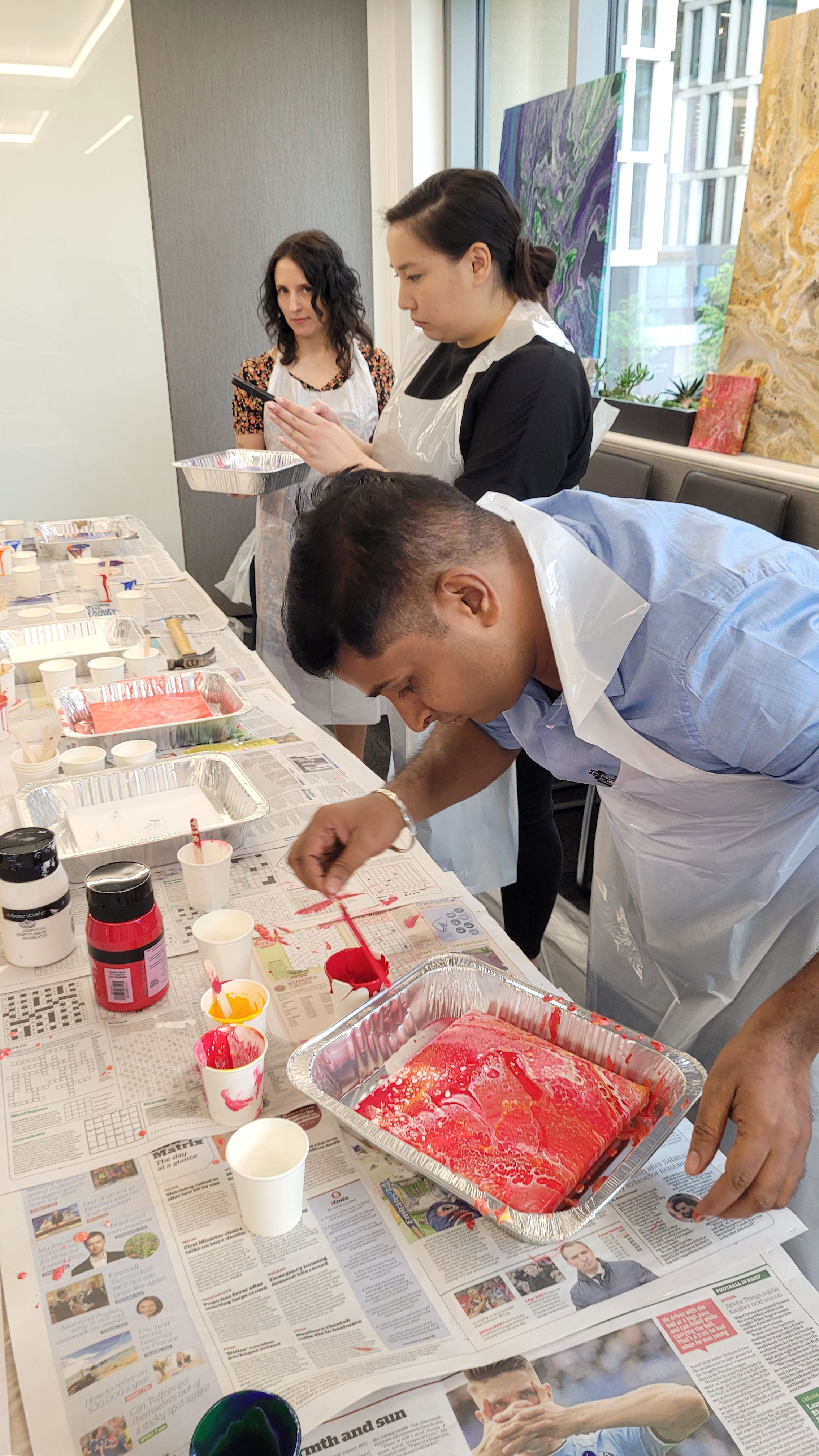 Acrylic Pouring - Company In-Person Workshop