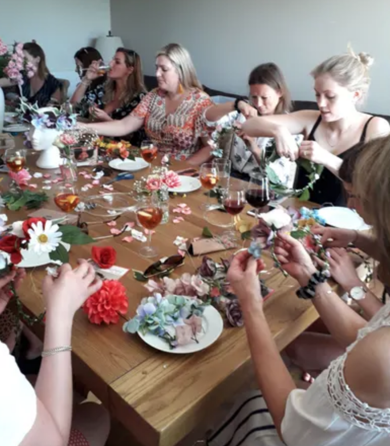 Flower Crown Craft Parties in Leeds, Great for Hen Parties